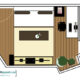 Plan d'aménagement d'un petit salon