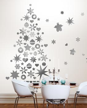 sticker sapin de noel pour petits espaces