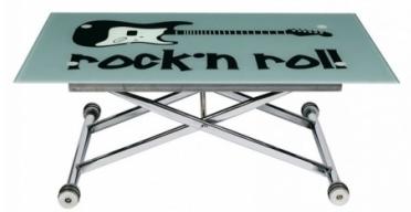 Table basse relevable rock