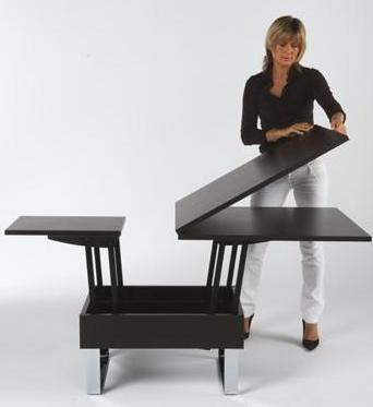 Table relevable et extensible - Mobilier gain de place - bedUp®