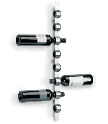 Porte-bouteilles mural en inox