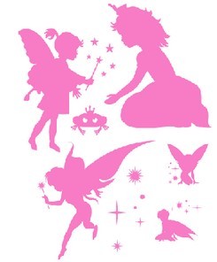 Stickers muraux PRINCESSES ET FEES