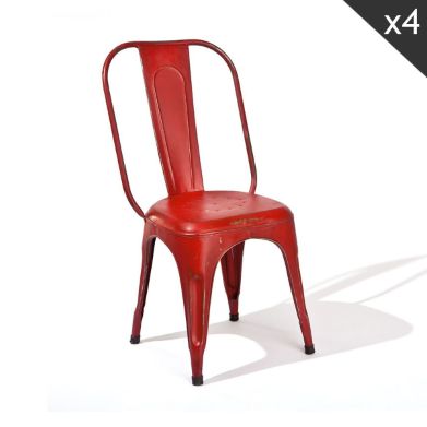 chaise dep rouge