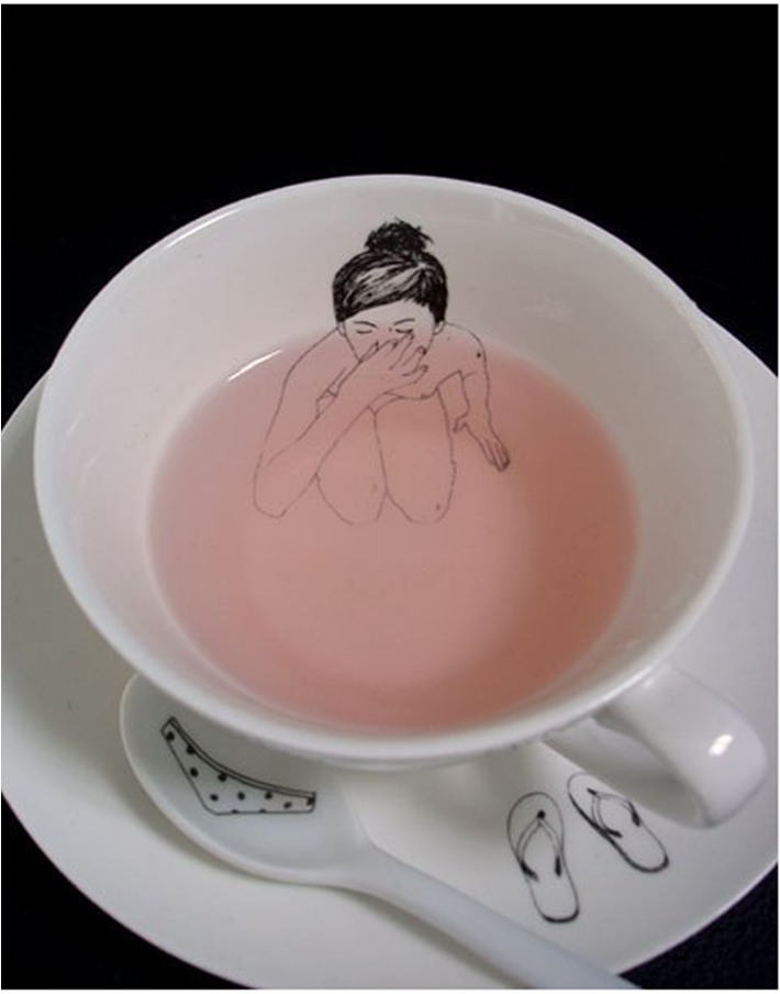 Tasse à thé barbote