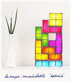Lampe modulable Tetris