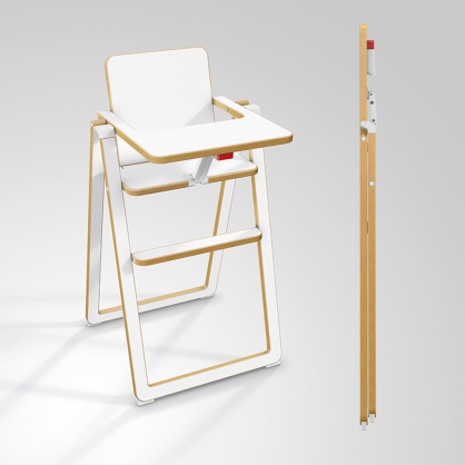 Chaise-haute-SUPAflat-Gamin-Tout-Terrain-hyper-compacte parental medim carre