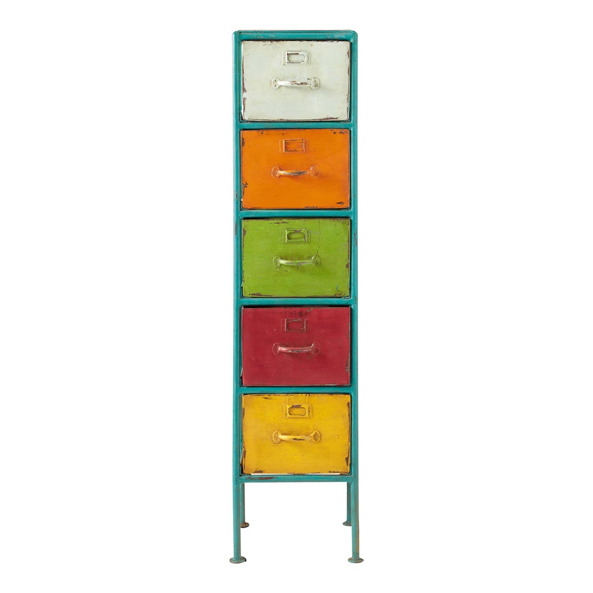 Tendance Brésil en déco : colonne de rangement multicolore Mojito 