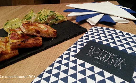 Les pizza de Bottega Romana