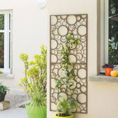 Panneau décoratif en métal – L 0,6 x H 1,5 m – Bulles