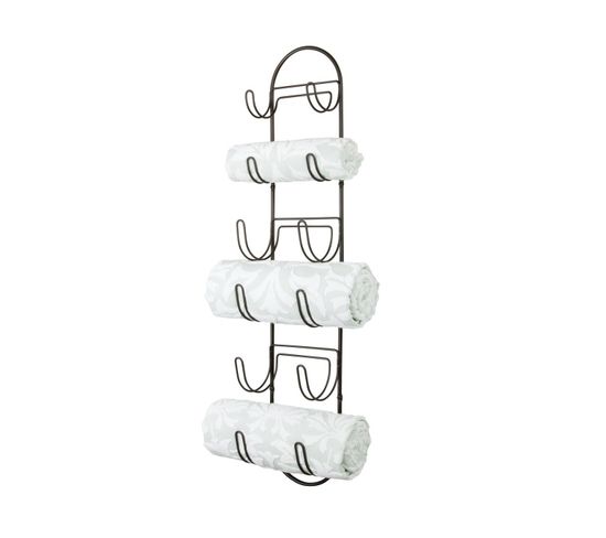 Porte Serviette Mural Bronze Classico
