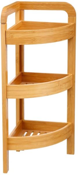 Étagère d’angle Bambou 3 niveaux PM