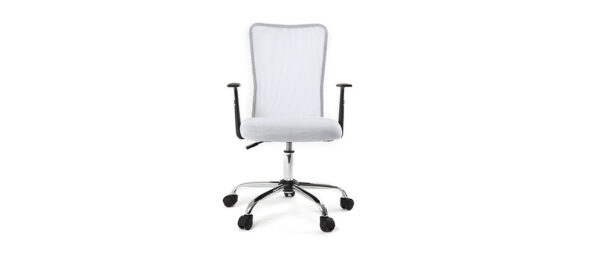 FAUTEUIL DE BUREAU DESIGN EN MESH BLANC PLU
