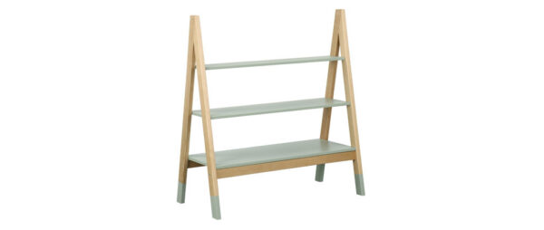 ÉTAGÈRE ENFANT DESIGN EN PIN VERT SAUGE JAYA
