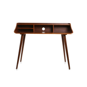Bureau avec rangements vintage bois foncé L120 cm NORDECO
