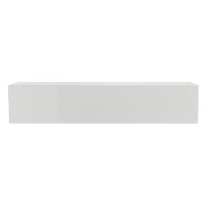 Élément mural TV horizontal blanc laqué brillant L137.5 cm ETERNEL