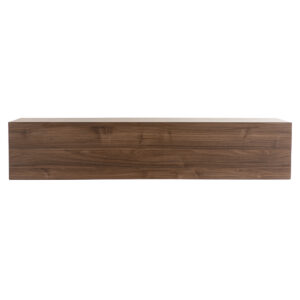 Élément mural TV horizontal finition bois foncé noyer L137.5 cm ETERNEL