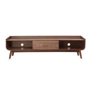 Meuble TV vintage bois noyer L180 cm HALLEN